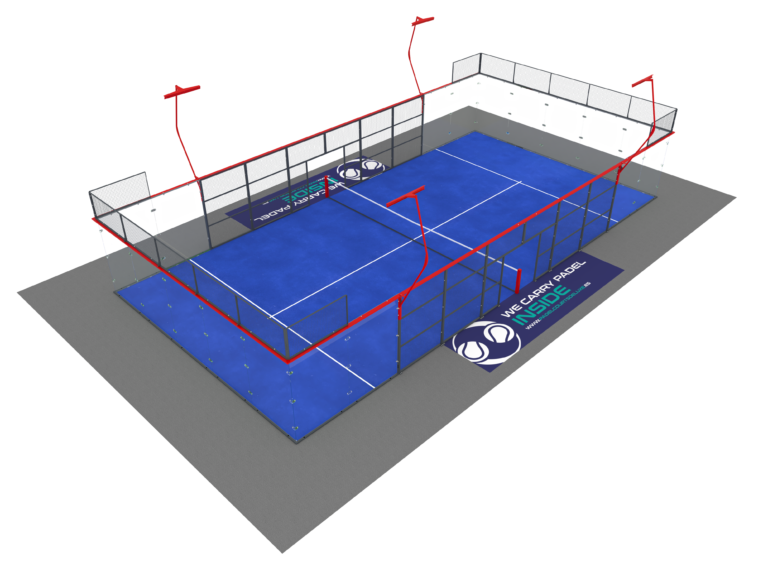 Terrain de padel super panoramique infinite padel courts